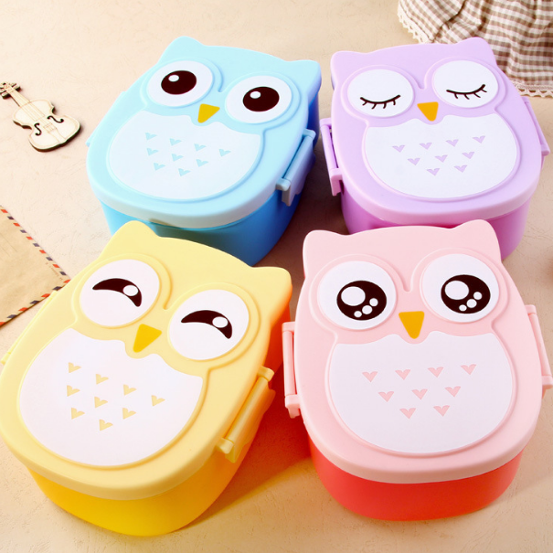 Owl Lunch Box for Kids | Cute Cartoon Bento Box 800–1000ml