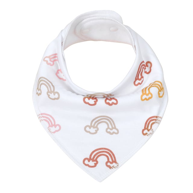 Baby Handkerchief Bib – Soft Cotton Drool Bib for Newborns in 8 Colors