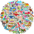 Dinosaur Stickers 100 Pcs Waterproof Vinyl Stickers for Water Bottles Stickers Pack for Kids Cute Stickers for School Students Laptop Kids Friendly