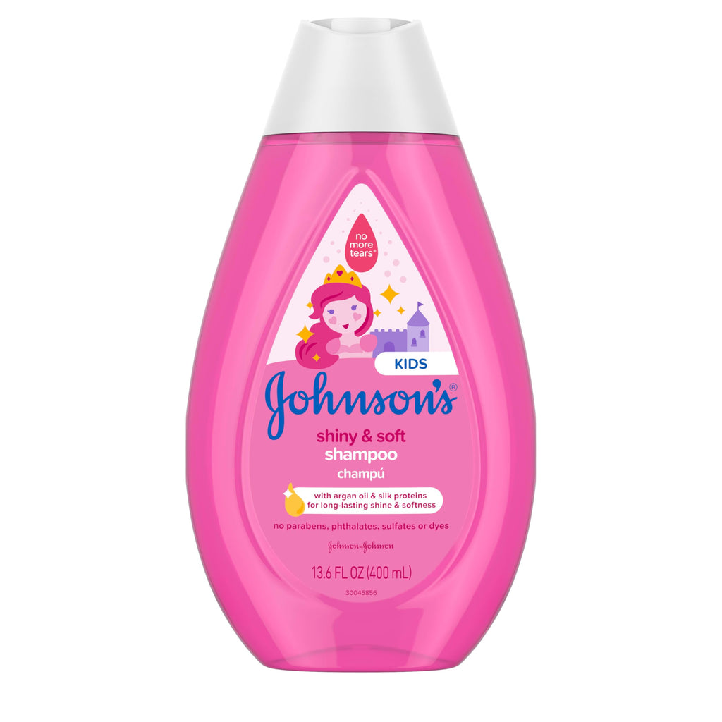 Johnson's Kids Shiny & Soft Tear-Free Shampoo with Argan Oil & Silk Proteins