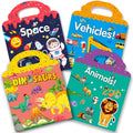 Reusable Sticker Activity Book for Kids | 4 Themes for Ages 1–4
