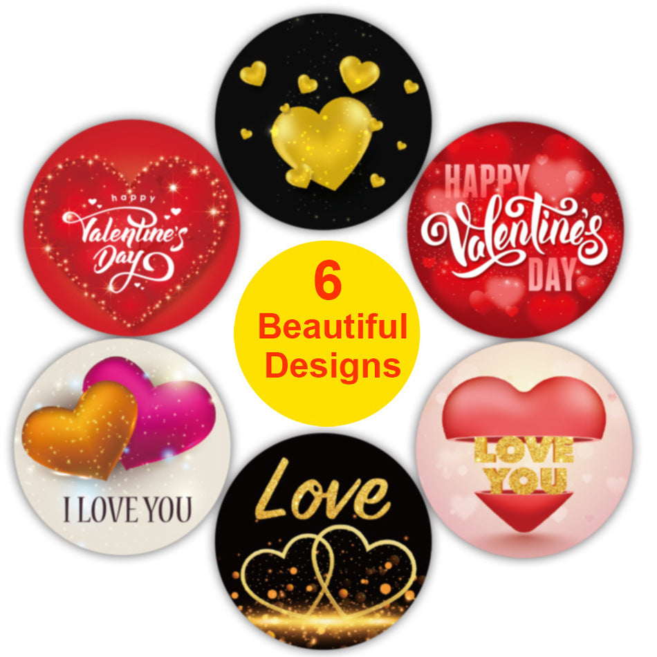 Valentine's Day Gift Wrapping Stickers and Love Labels