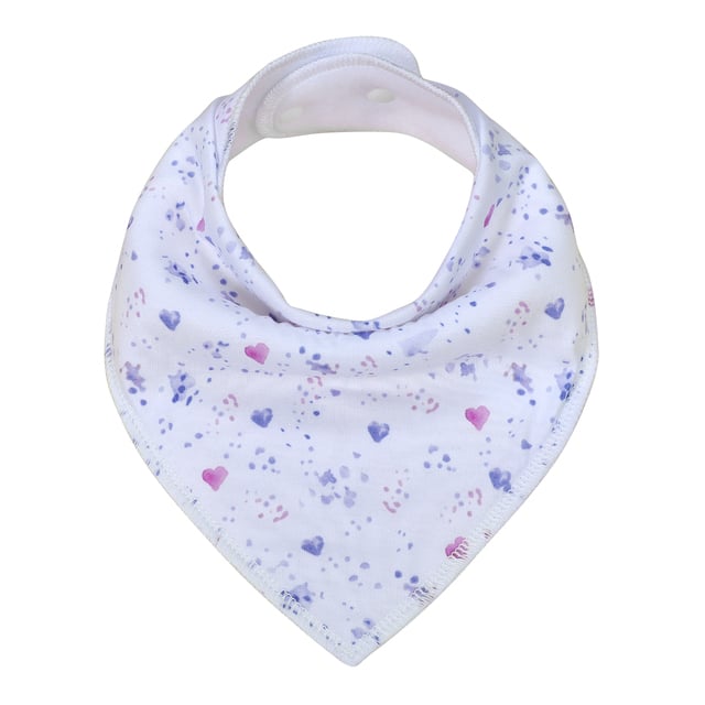 Baby Handkerchief Bib – Soft Cotton Drool Bib for Newborns in 8 Colors