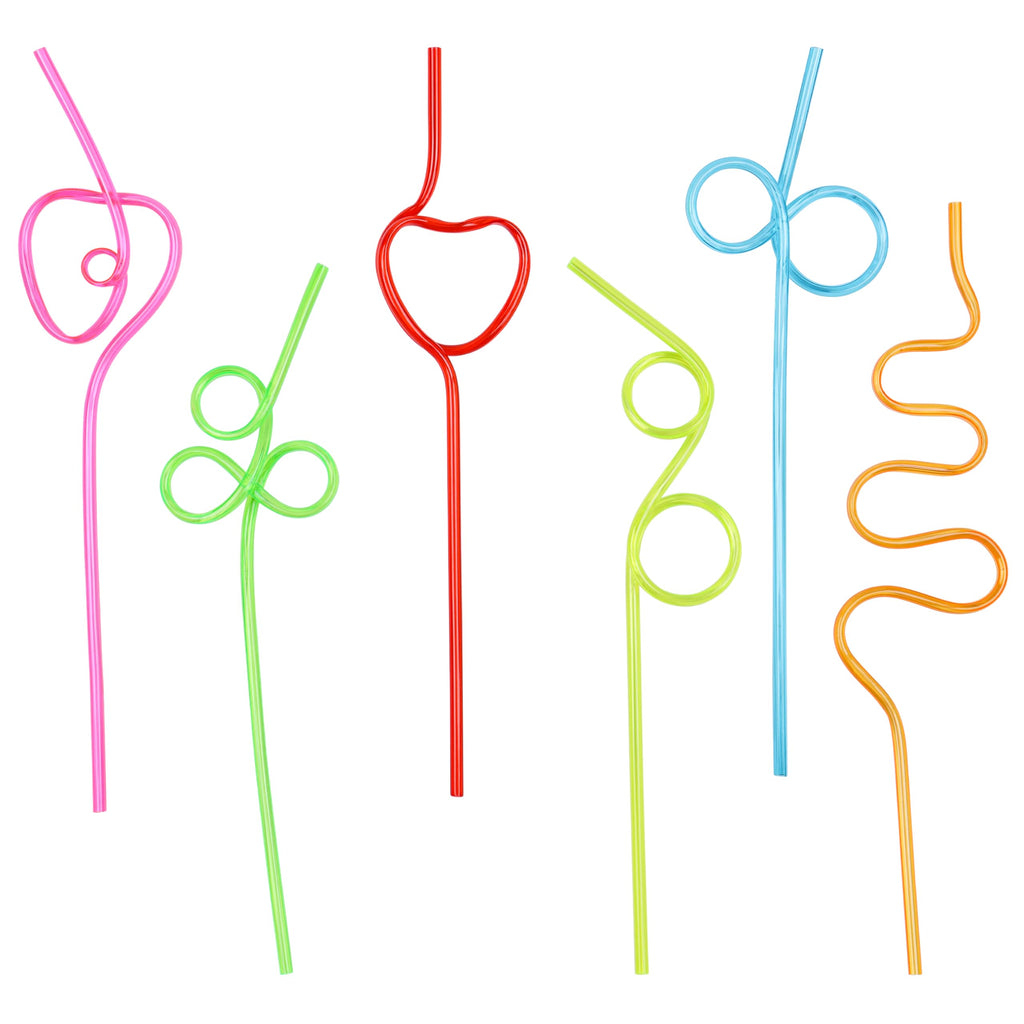 24 Crazy Straws Colorful Silly Straws Curly Straws for Kids Reusable Silly Straws for Kids Twisty StrawsCurly StrawsCrazy Straws for Kids