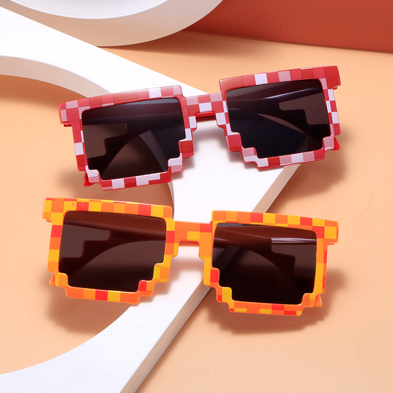 Building Blocks Mosaic Sunglasses – Fun UV Protection for Kids & Teens