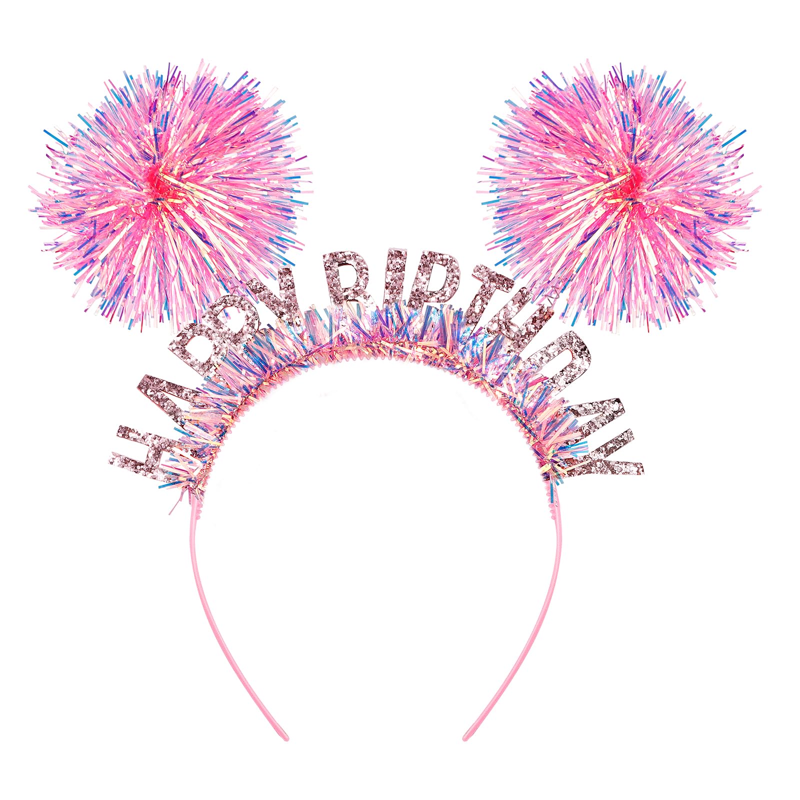 Happy Birthday Glitter Headband Crown – Sparkling Tiara for Girls, Kids & Women