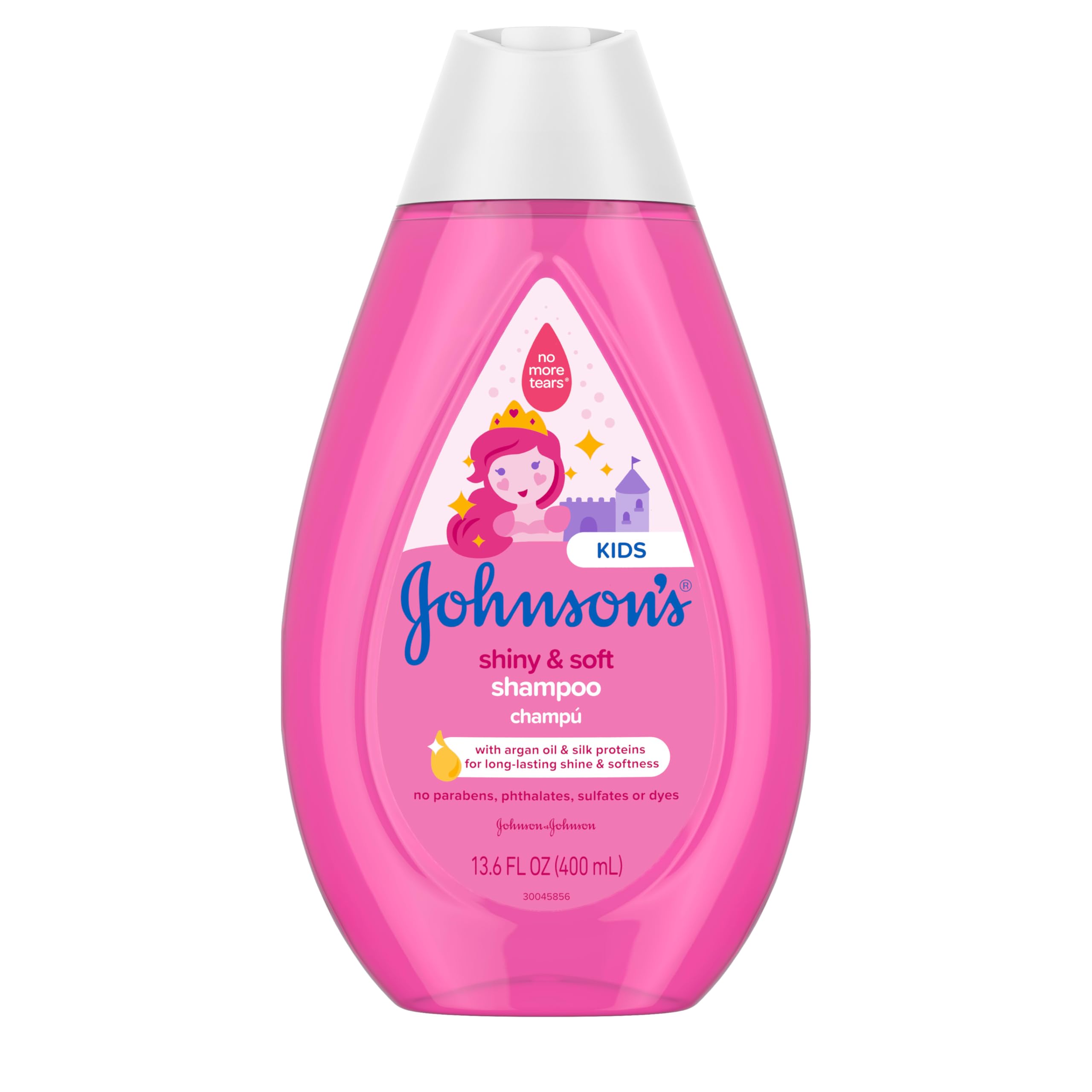 Johnson's Kids Shiny & Soft Tear-Free Shampoo with Argan Oil & Silk Proteins