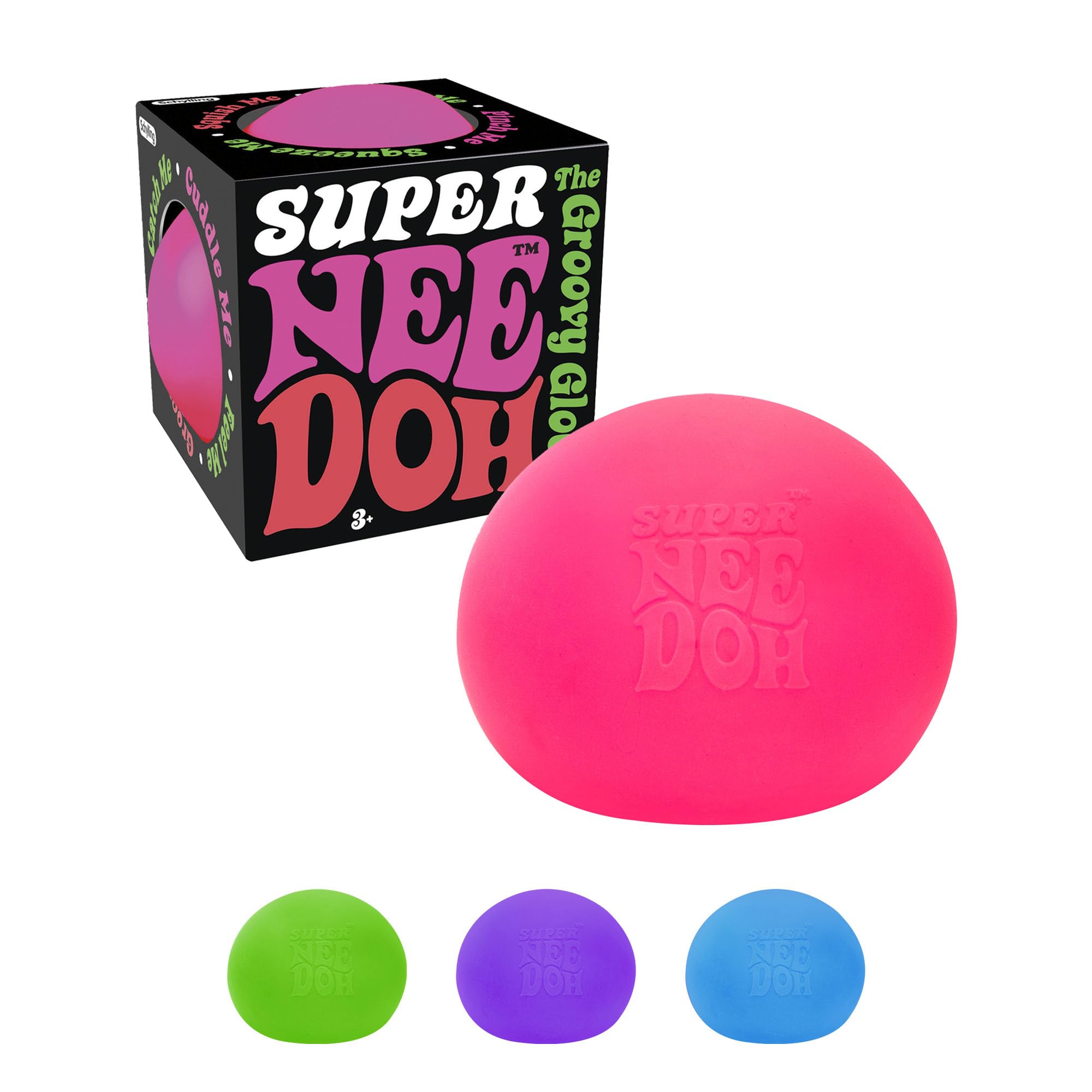 Super Nee Doh Jumbo Stress Ball – 4.5" Squishy Fidget Toy by Schylling