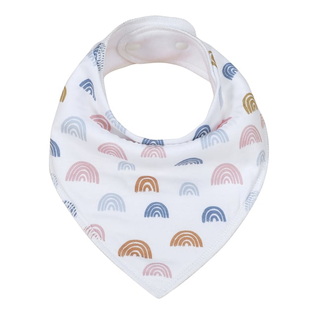 Baby Handkerchief Bib – Soft Cotton Drool Bib for Newborns in 8 Colors