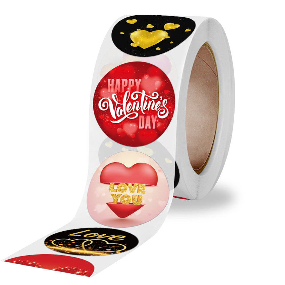 Valentine's Day Gift Wrapping Stickers and Love Labels