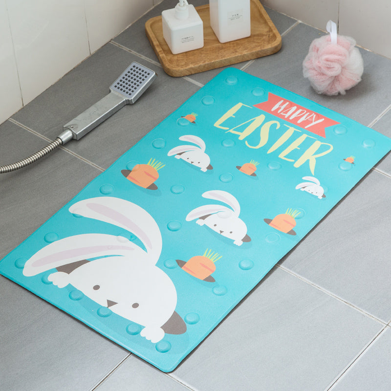 Kids Anti-Slip Bath Mat – Cartoon Design Non-Slip Tub Mat with Suction Cups