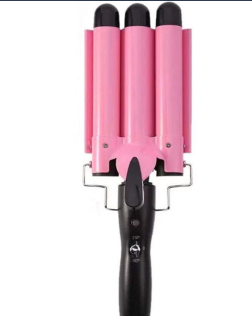 Triple Barrel Hair Curler Iron – Nano-Titanium Ceramic Waver with LCD Temperature Control