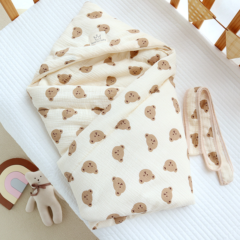 Cozy Animal Hug Quilt for Kids & Babies – Soft Crepe Cotton Blanket in Cute Designs