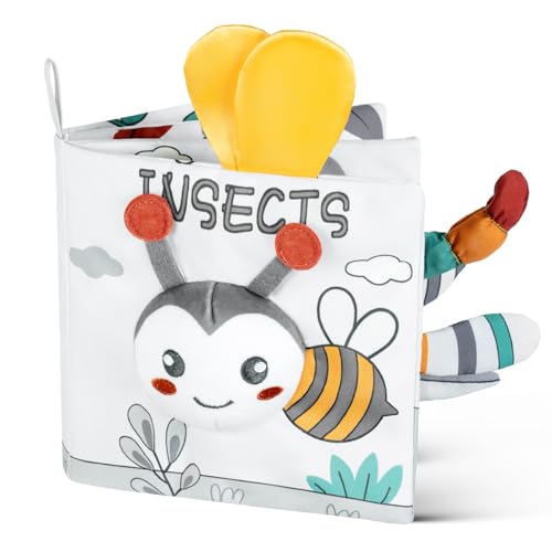 Soft Cloth Baby Book – Crinkle & Squeak Sensory Toy for Babies & Toddlers