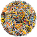100 Pcs Construction Stickers for Kids Heavy Equipment Waterproof Decals for Water Bottles Laptop Luggage Computer Scrapbooking Teens Adults Girls Kids Funny Party Birthday Decorations