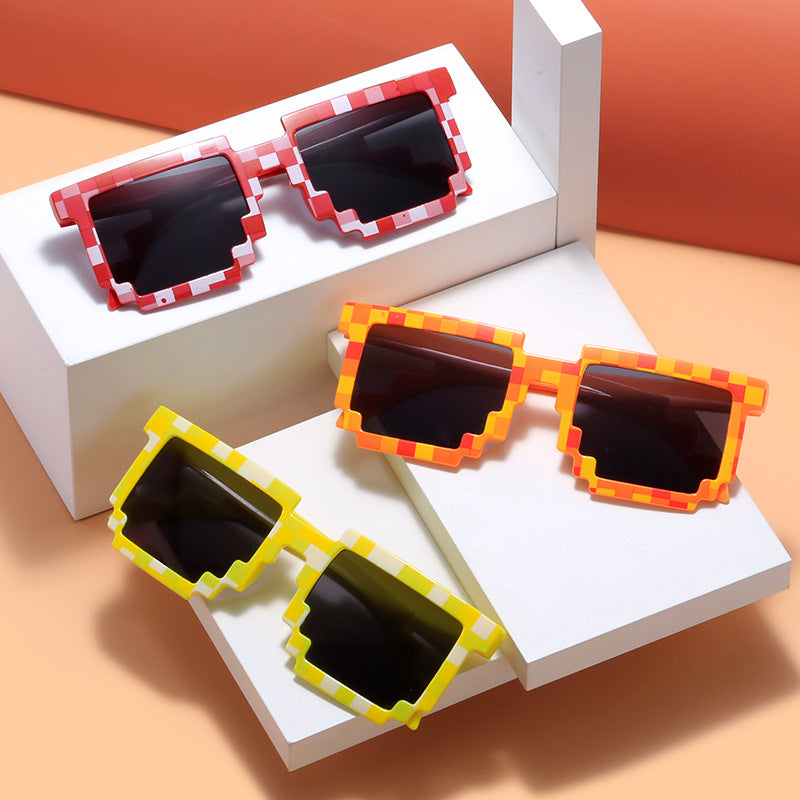 Building Blocks Mosaic Sunglasses – Fun UV Protection for Kids & Teens