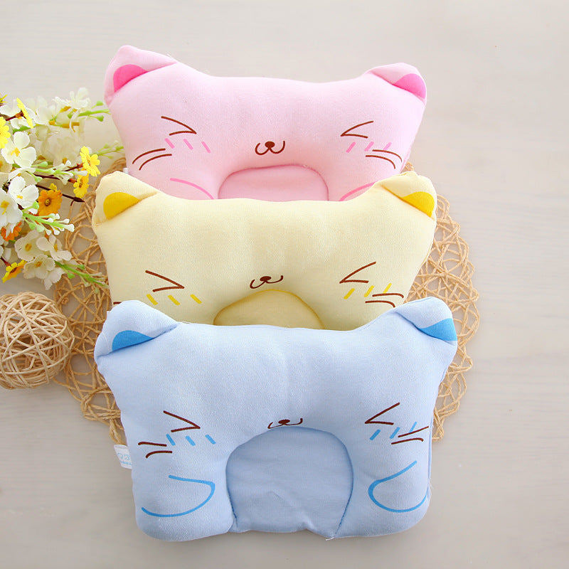 Cartoon Newborn U-Shape Pillow – Soft Cotton Baby Support Pillow for Nap Time