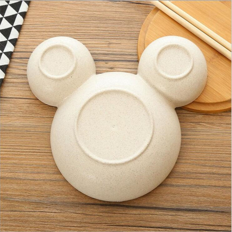 Kids Cartoon Mouse Bowl | Eco-Friendly Wheat Straw Tableware for Toddlers