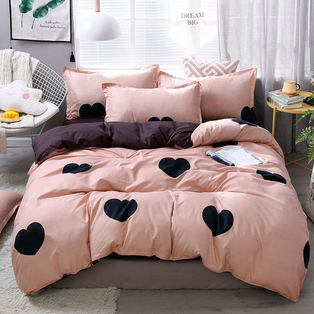 Pink Strawberry Bedding Set for Girls and Teens