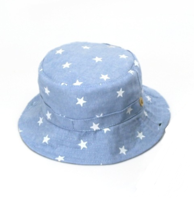 Baby Denim Fisherman Hat | Sun Protection Bucket Hat for Infants 0–6 Months