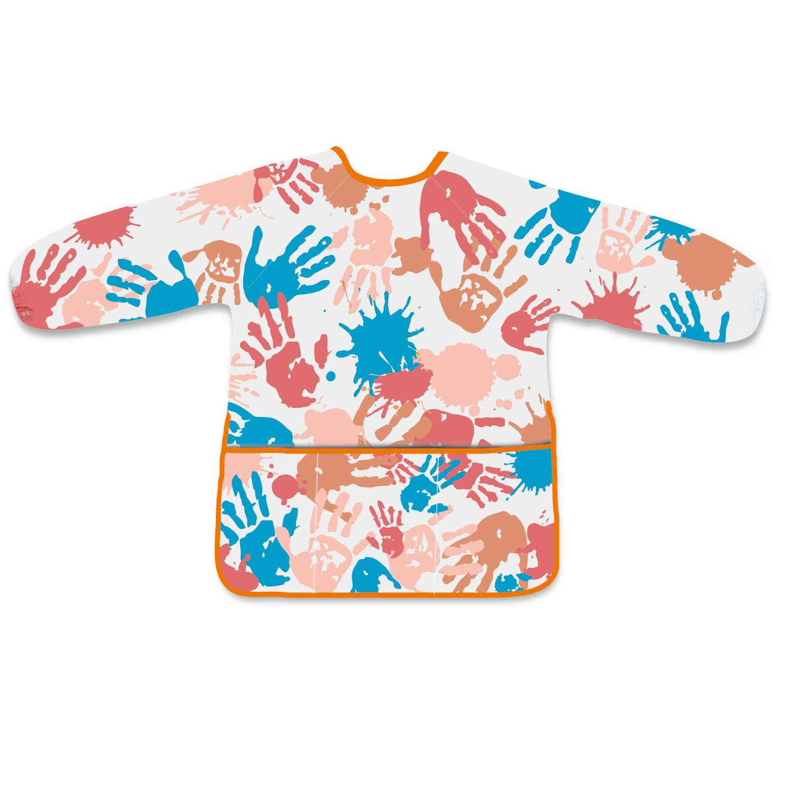 Kids Art Smock – Water-Resistant Painting Apron with 3 Pockets for Toddlers & Kids