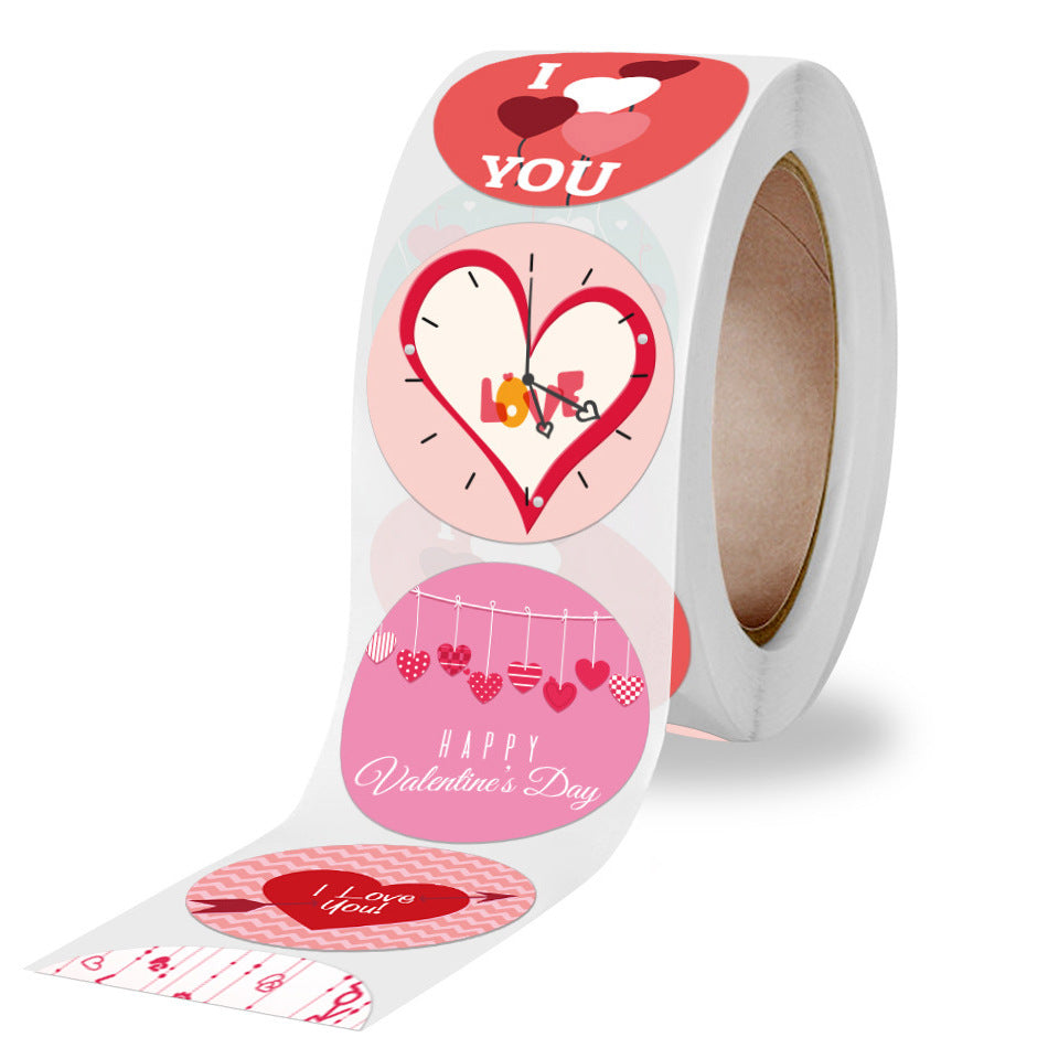 Valentine's Day Gift Wrapping Stickers and Love Labels