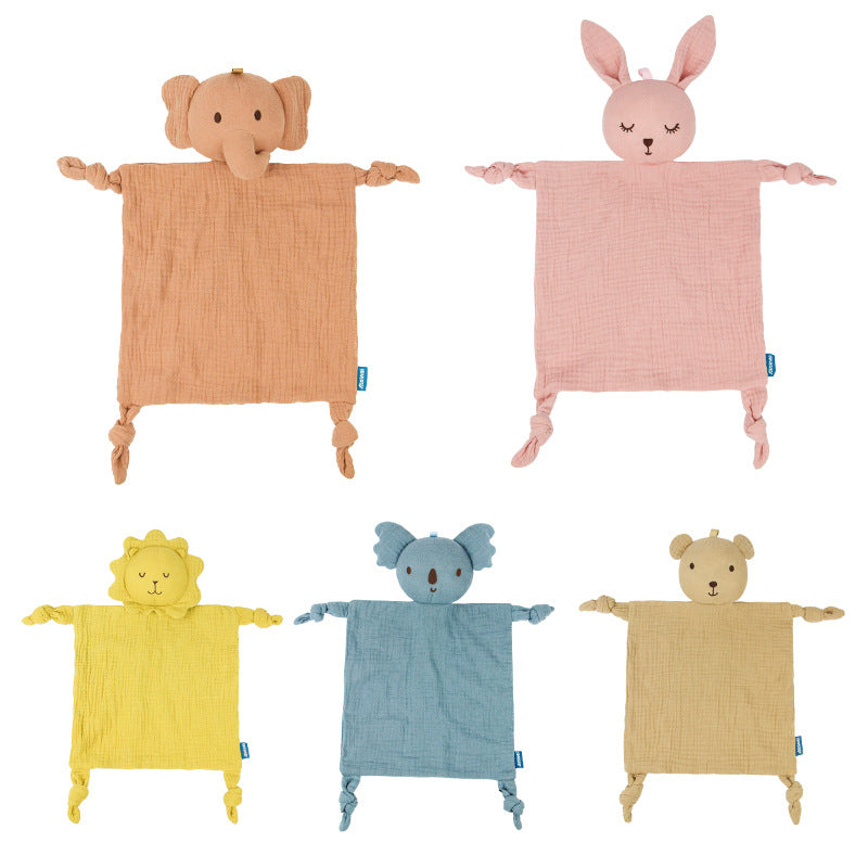 Baby Comfort Towel – Soft PP Cotton Security Blanket for Newborns in 5 Animal Designs