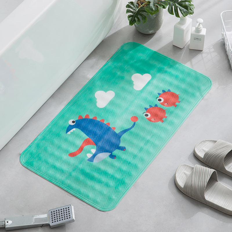 Kids Anti-Slip Bath Mat – Cartoon Design Non-Slip Tub Mat with Suction Cups