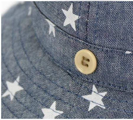 Baby Denim Fisherman Hat | Sun Protection Bucket Hat for Infants 0–6 Months
