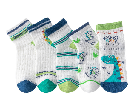 Summer Lace Baby Socks – 5-Pack Breathable Cotton Newborn & Toddler Socks