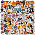 Halloween Stickers Bulk 100-Pack – Holographic Pumpkin Stickers for Kids & Teens