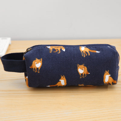 Canvas Pencil Case | Portable Zipper Pouch for Students, Artists & Professionals