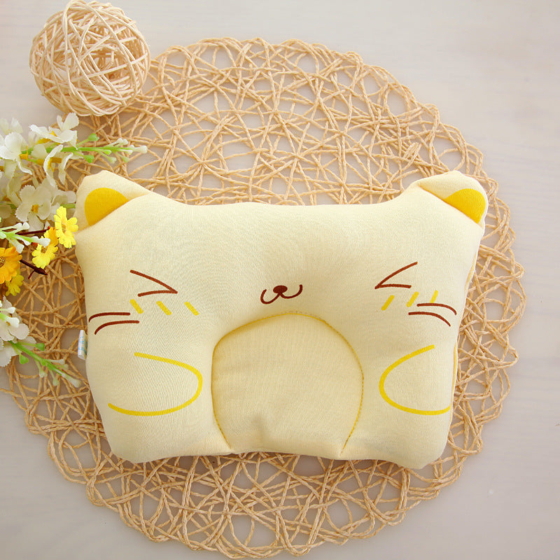 Cartoon Newborn U-Shape Pillow – Soft Cotton Baby Support Pillow for Nap Time