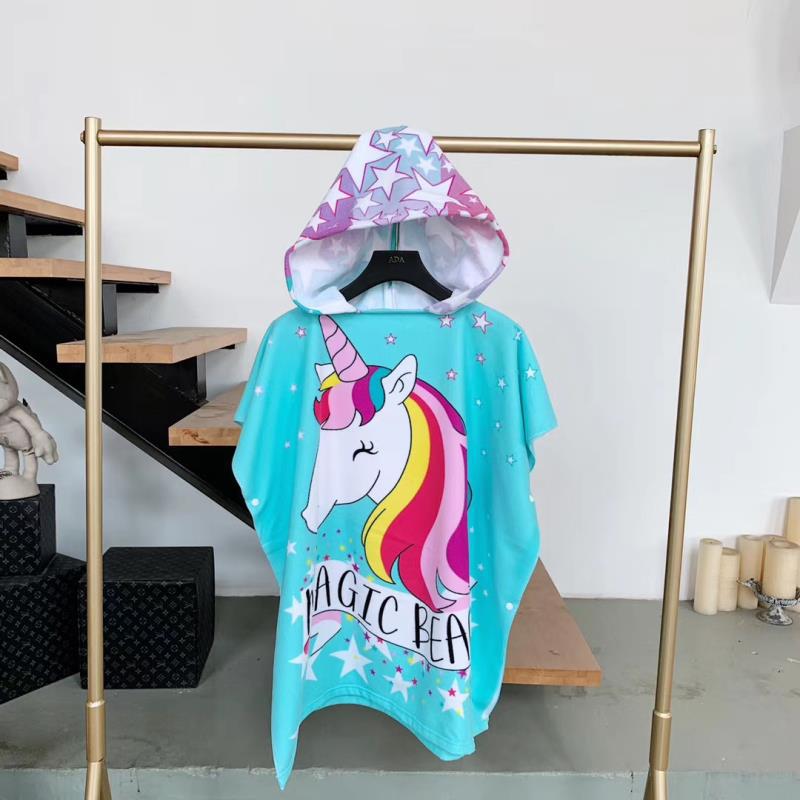 Large Kids Bath Towel Cape – Wearable Hooded Towel for Bath, Pool & Beach