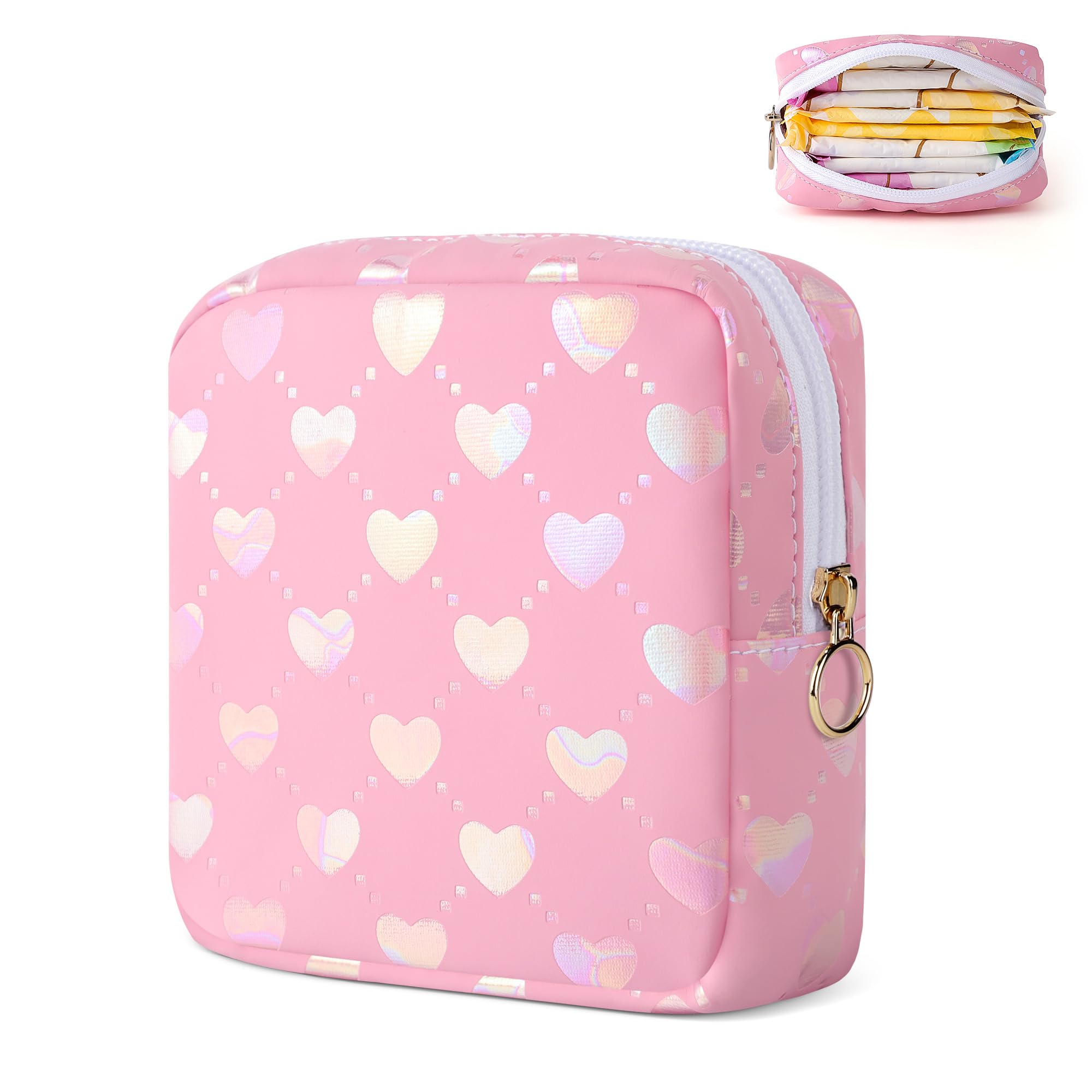 Pink Love Mini Organizer Pouch