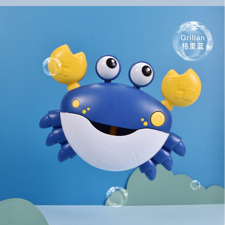 Crab Bubble Machine – Electric Musical Bath Toy for Kids in Red & Blue