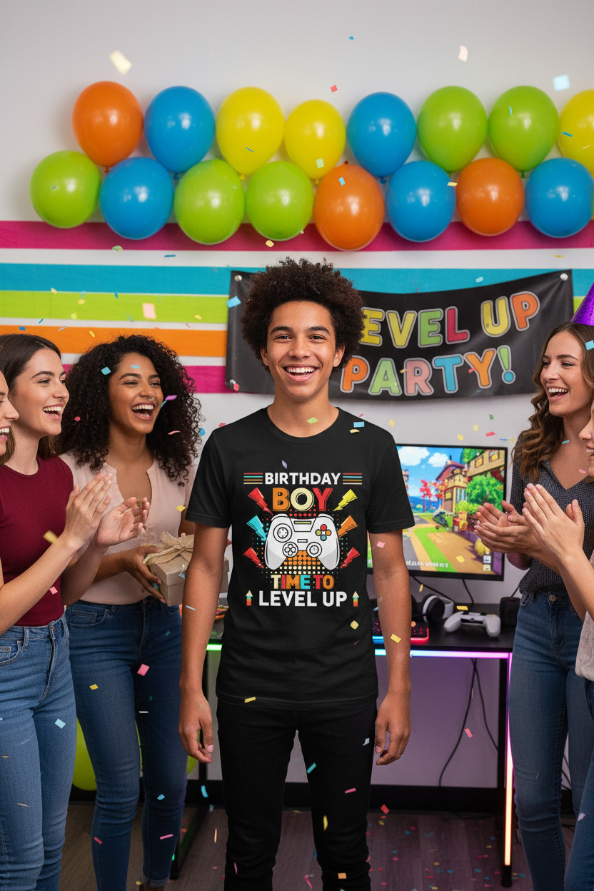 3D Graphic T-Shirt for Kids & Teens | Bold Print Tee for Boys & Girls Ages 6-16