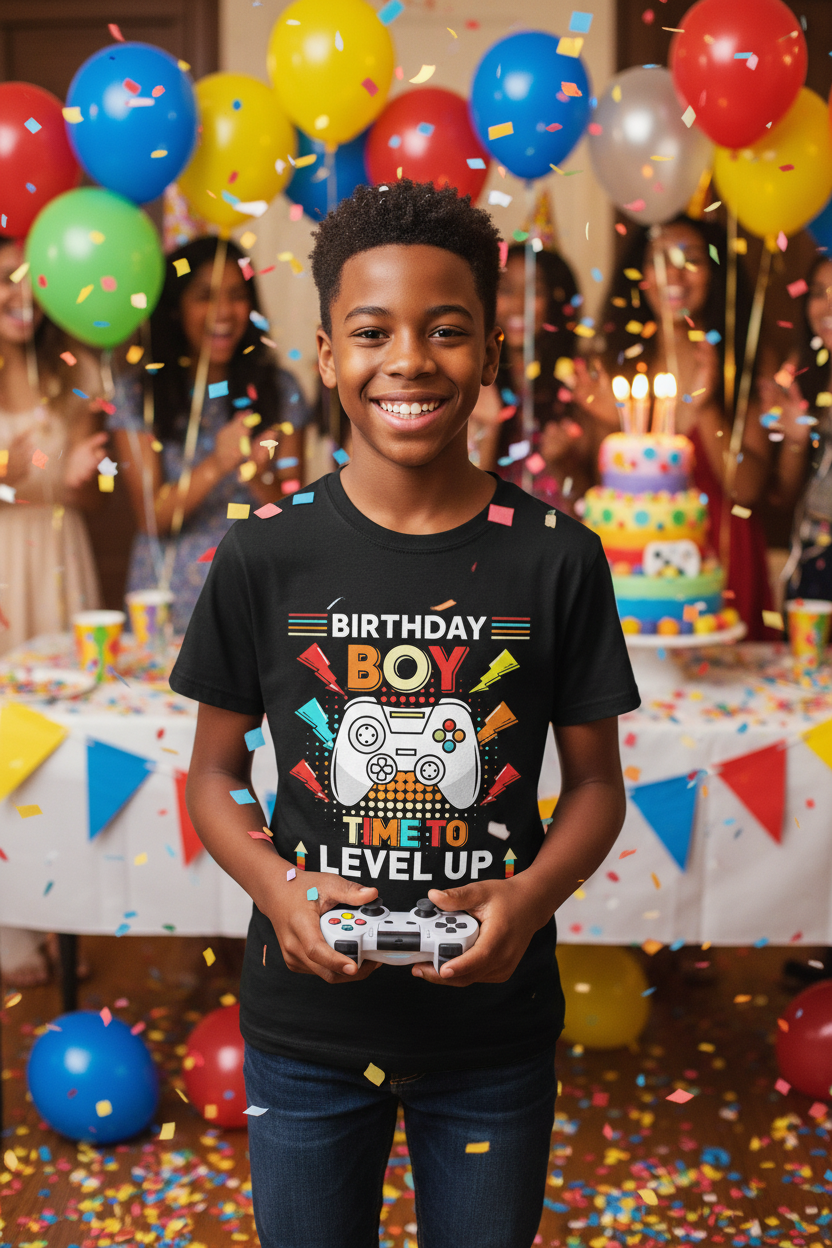 3D Graphic T-Shirt for Kids & Teens | Bold Print Tee for Boys & Girls Ages 6-16