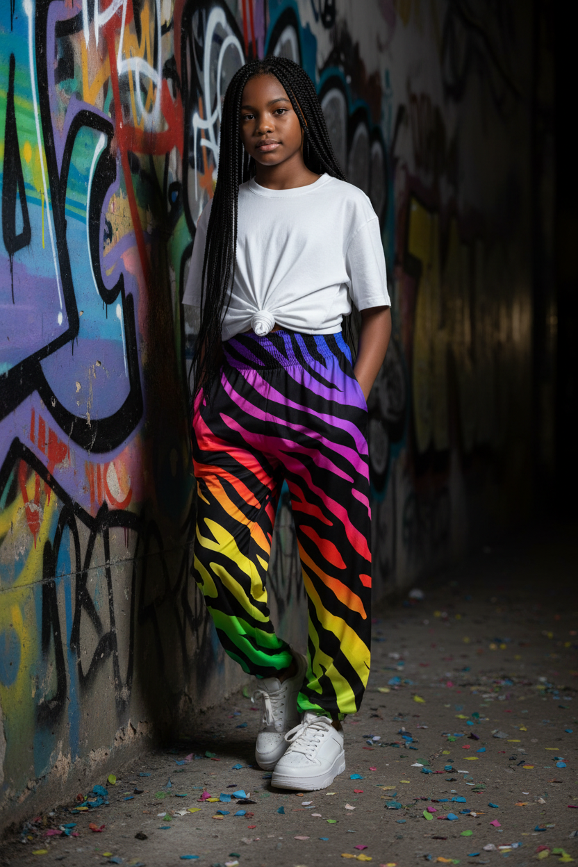 Girls Harem Jogger Pants | Confetti Kids Co. Soft Baggy Sweatpants with Pockets
