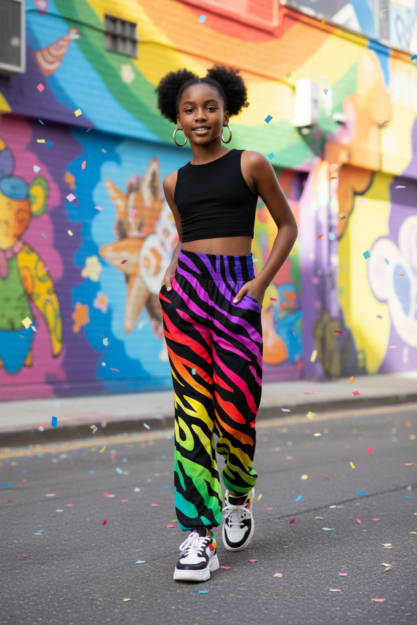 Girls Harem Jogger Pants | Confetti Kids Co. Soft Baggy Sweatpants with Pockets