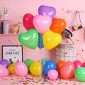 Heart-Shaped Balloons – 100-Pack Mixed Colors for Kids Valentine's Day Parties