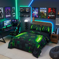 Gamer Comforter Set Twin – 6-Piece Gaming Bedding Set with Gamepad 3D Print