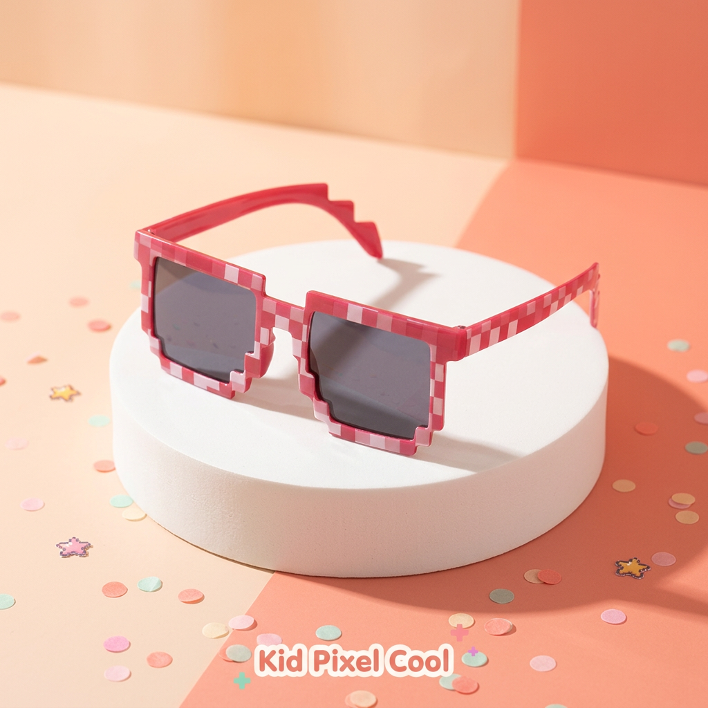 Building Blocks Mosaic Sunglasses – Fun UV Protection for Kids & Teens