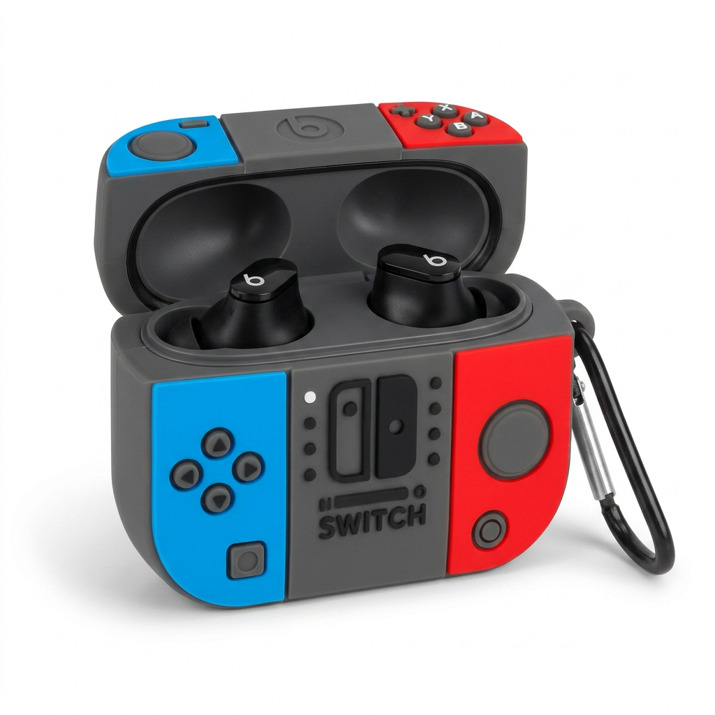 Beats Studio Buds Silicone Case with Keychain – Drop & Scratch Protective Cover