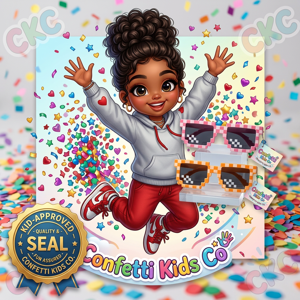 Building Blocks Mosaic Sunglasses – Fun UV Protection for Kids & Teens