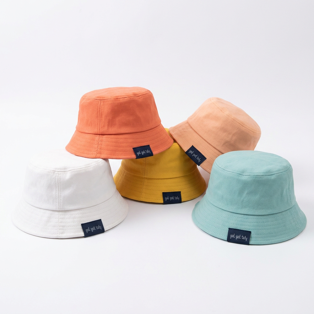 Girls Tie-Dye Fisherman Sun Hat – Lightweight Cotton Sun Hat for Kids Ages 2–4