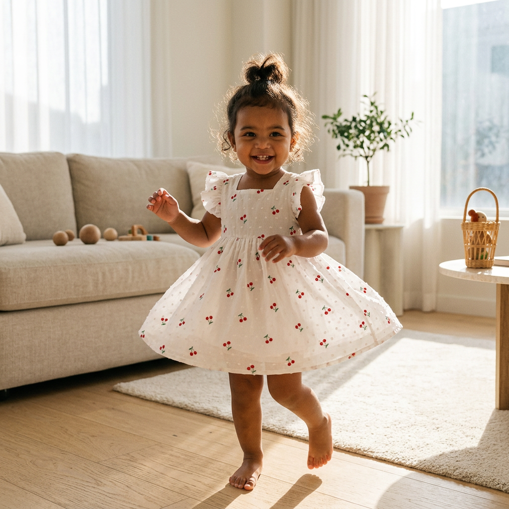 Cotton Summer Dress for Toddler Girls – Sleeveless Sundress Ages 1–3