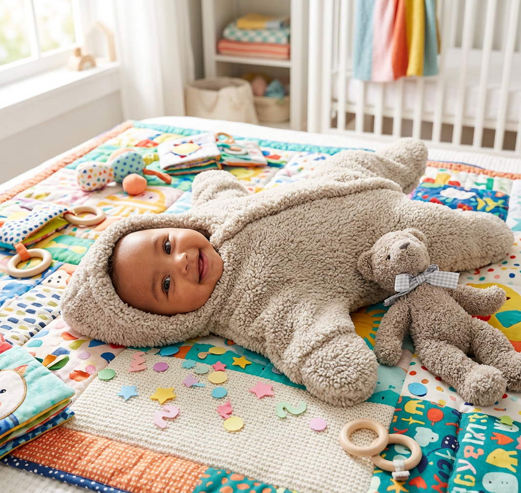 Star Baby Cuddling Quilt