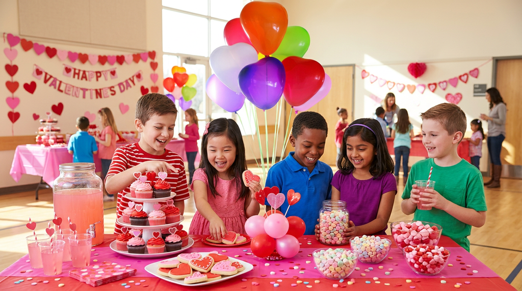 Heart-Shaped Balloons – 100-Pack Mixed Colors for Kids Valentine's Day Parties