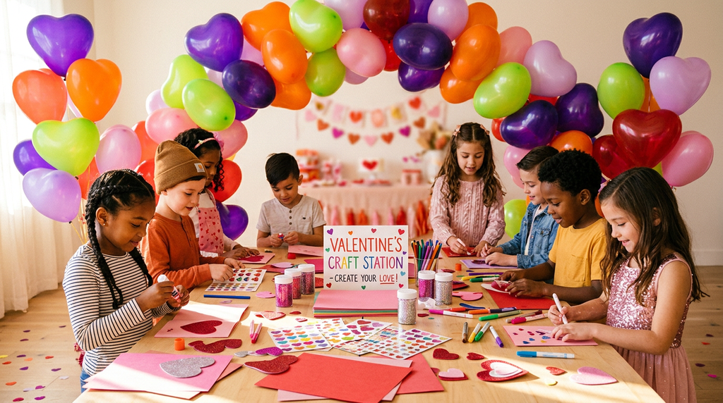 Heart-Shaped Balloons – 100-Pack Mixed Colors for Kids Valentine's Day Parties